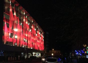 Tensile Facade Parking Garage | TensionStructures.com