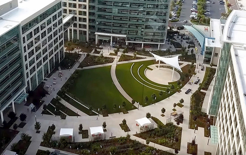 Courtyard Tension Structures-Palo Alto Network