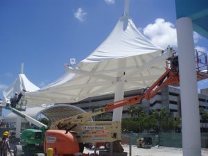Exploring the Installation Process for Design-Build Tensile Membrane Construction Projects