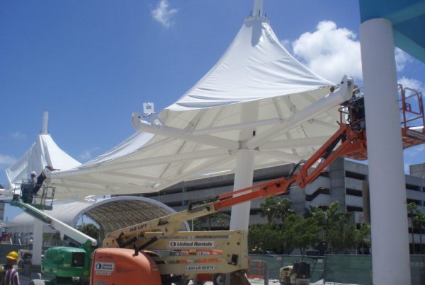 Exploring the Installation Process for Design-Build Tensile Membrane Construction Projects