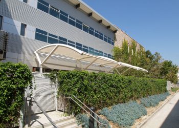 PTFE Coated Fiberglass Membrane on UCLA Kinross Fitness | Tension Structures