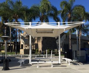 Public Transportation Center with a Tensioned Fabric Structure