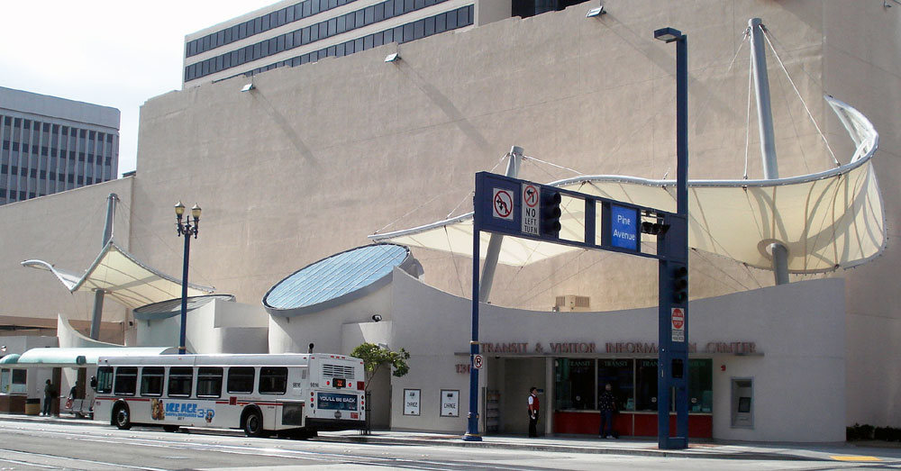 Public Transportation Center with a Tensioned Fabric Structure