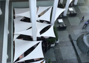 The Benefits of a Tensioned Fabric Roof for Atriums & Courtyards