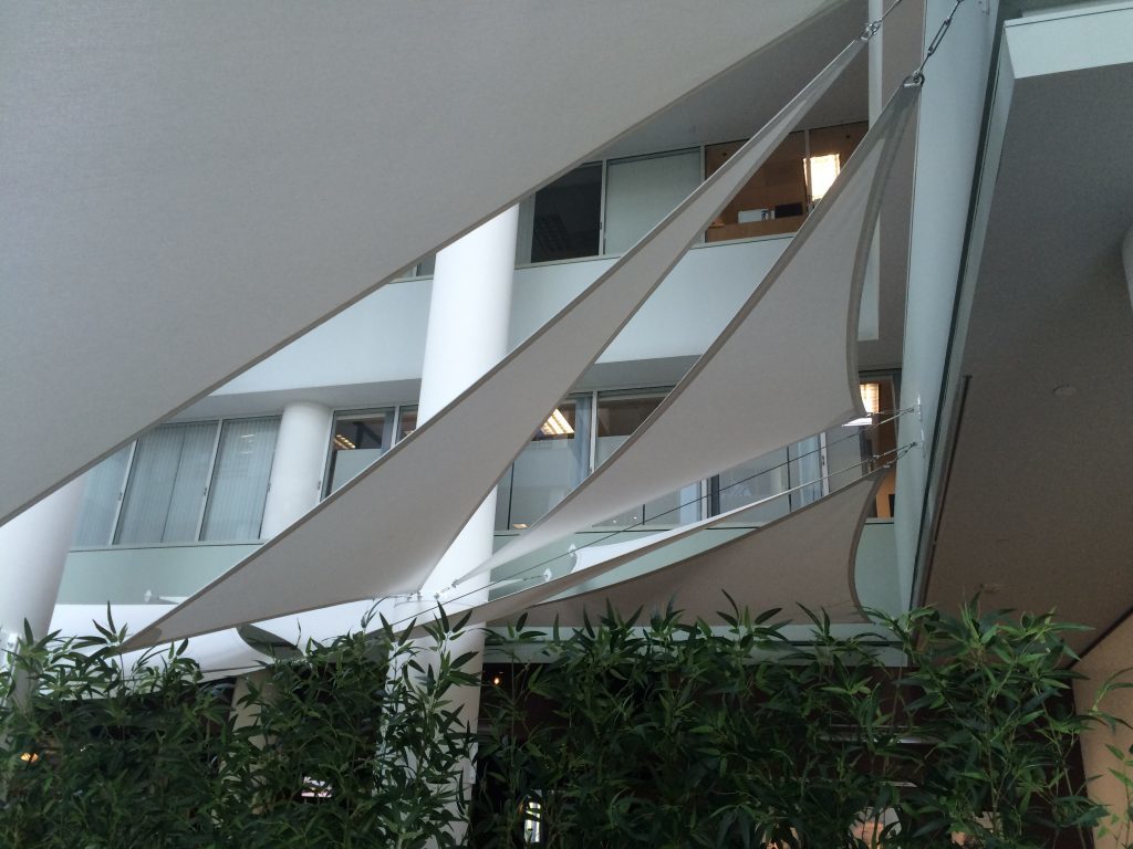 The Benefits of a Tensioned Fabric Roof for Atriums & Courtyards