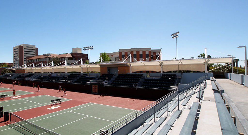 USC Tennis Stadium Shade Canopies
