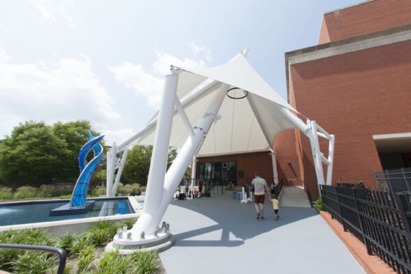 Tension Structure at the Clay Center Sculpture Garden