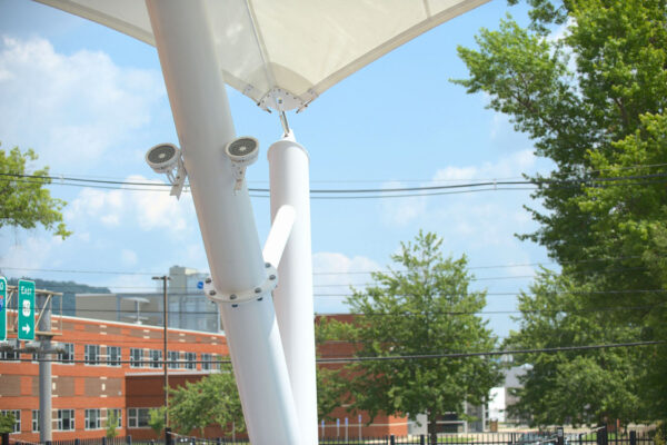 Tension Structure at the Clay Center Sculpture Garden